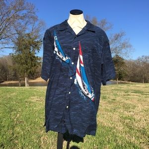 Vintage Nautica  Sailing Shirt**HONG KONG**SZ XL
